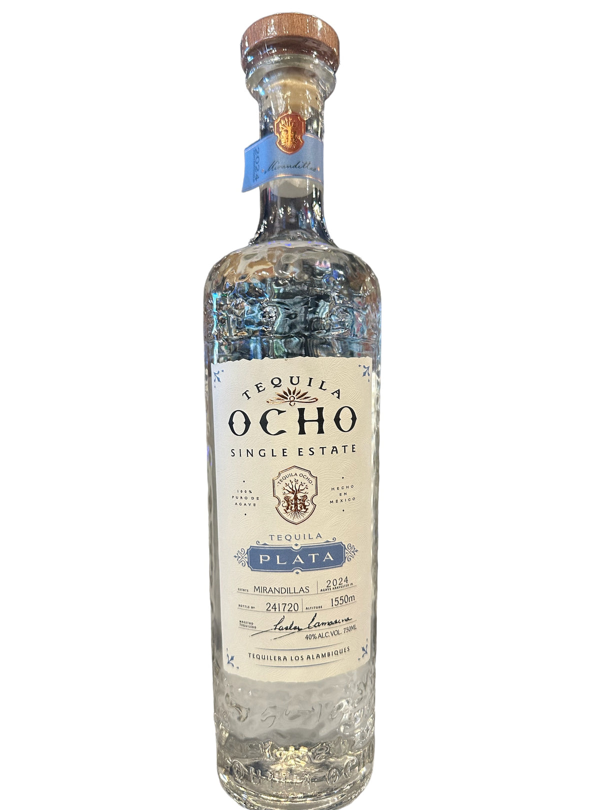 Tequila Ocho Single Estate Plata Blanco  750 ml