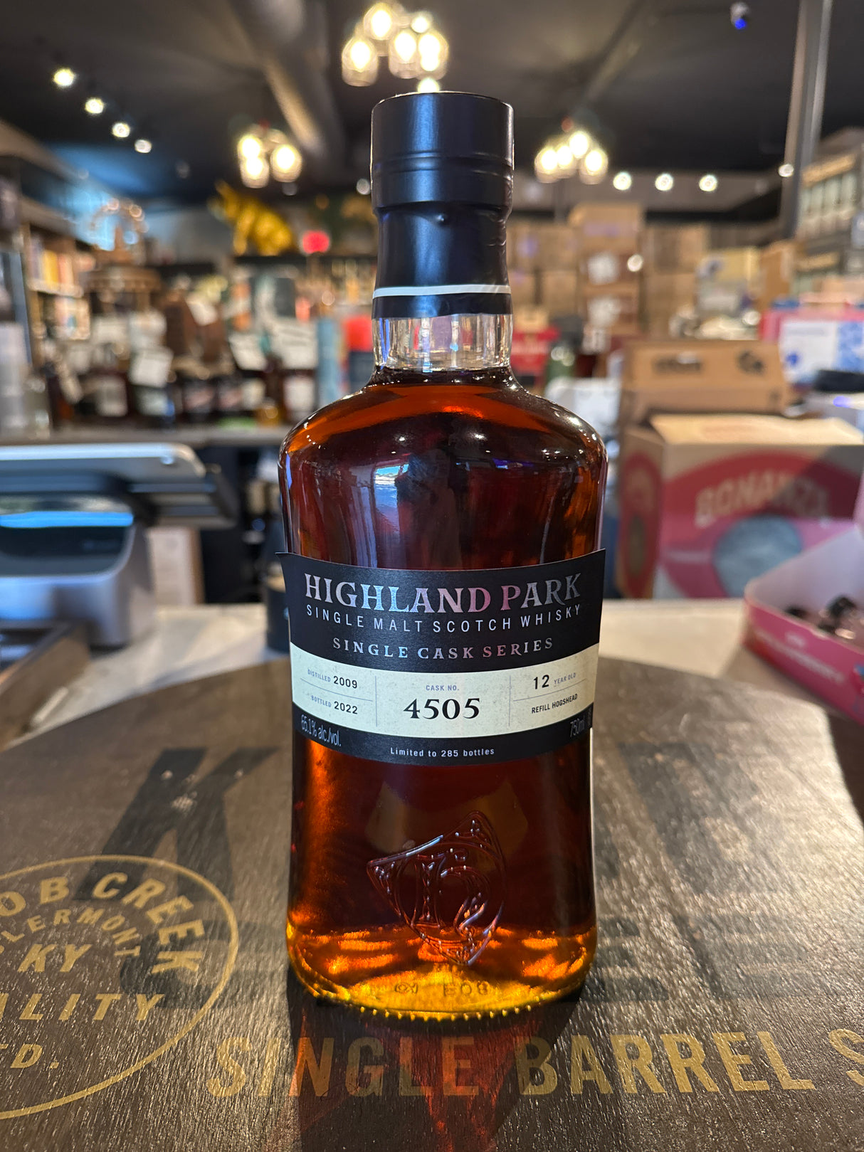 Highland Park 12 year single cask Single Malt Scotch 750ml (#4505)