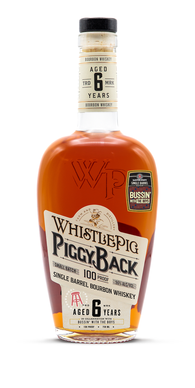 WhistlePig Barstool Sports Barrel Pick PiggyBack 6 Year Bourbon 100 proof