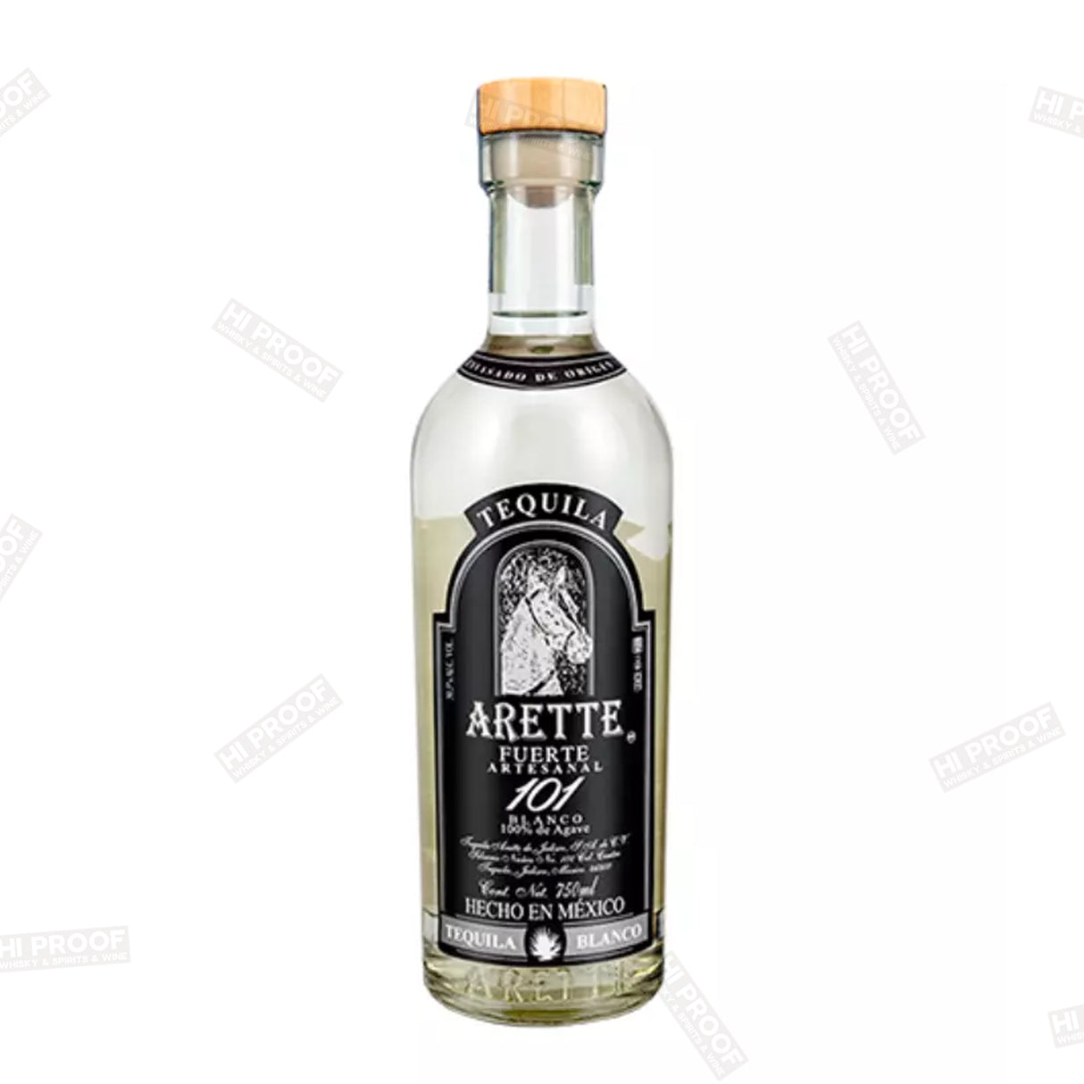 Arette Artesanal Blanco Fuerte 101 Tequila 750mL