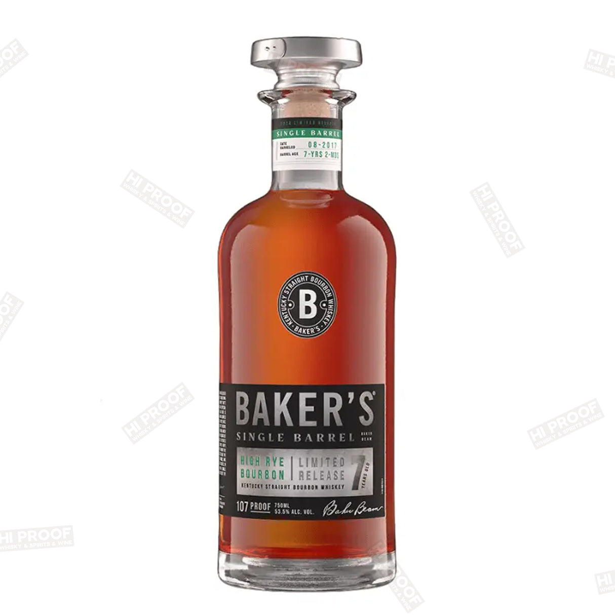 Baker's 7 Year Single Barrel High Rye Bourbon 750mL