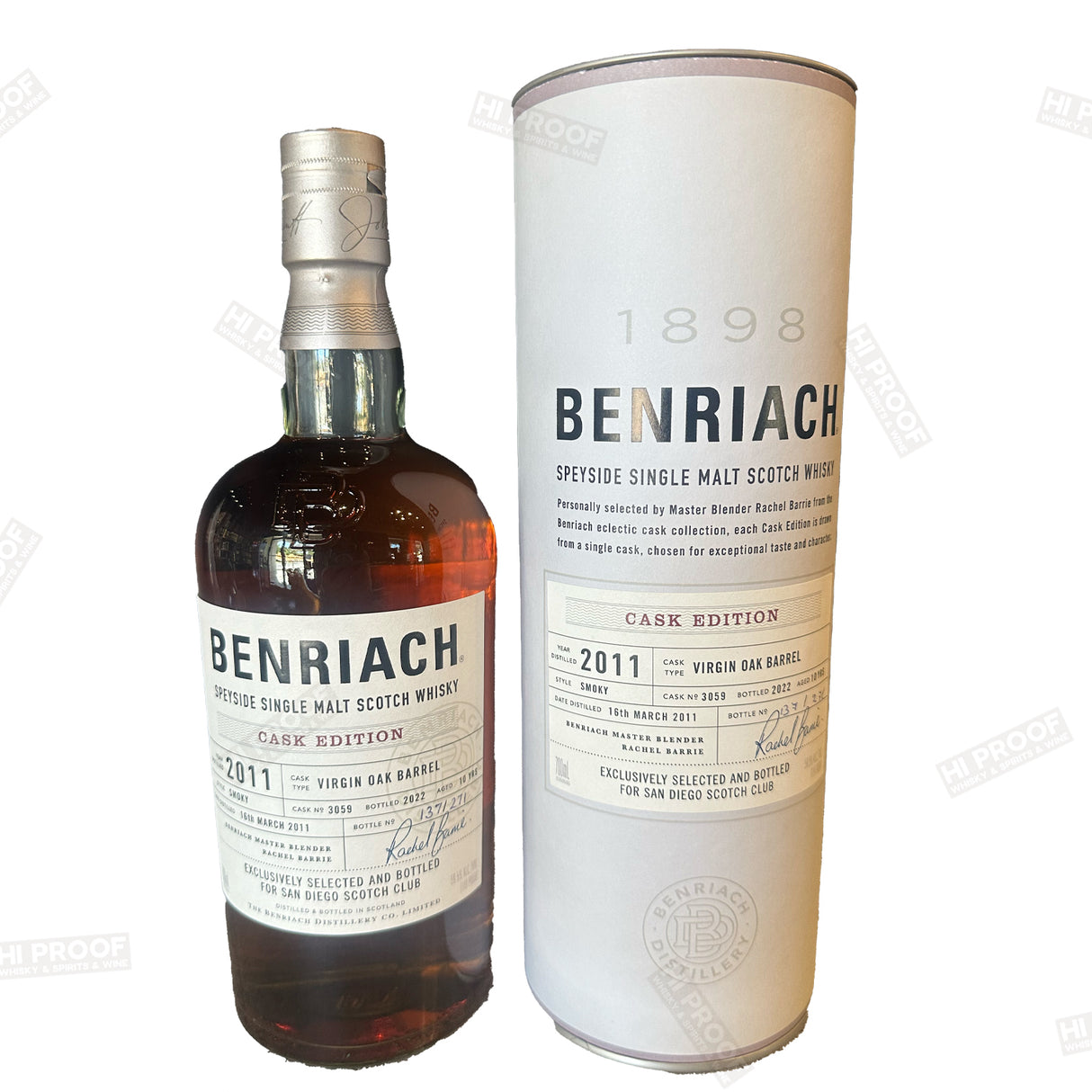 Benriach Single Malt Single Cask #3059 10 Year