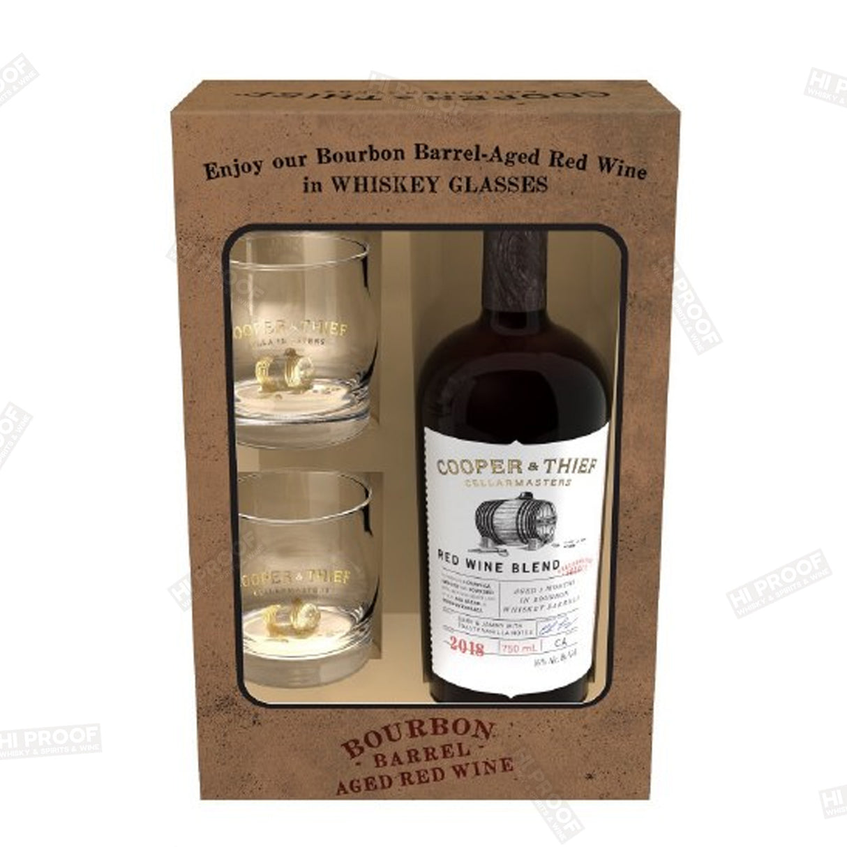 COOPER AND THIEF BOURBON RED WINE BLEND W/ TWO CUPS 2019 750 ML