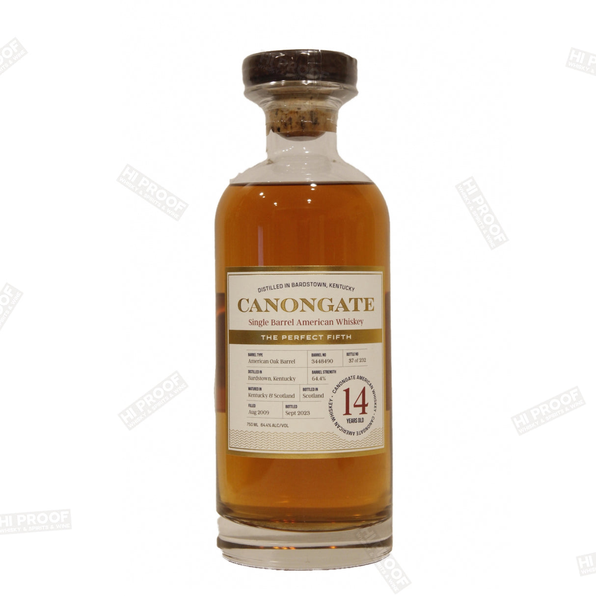 Canongate Single Barrel American Whisky 14 Years 750ml (Heaven Hill)