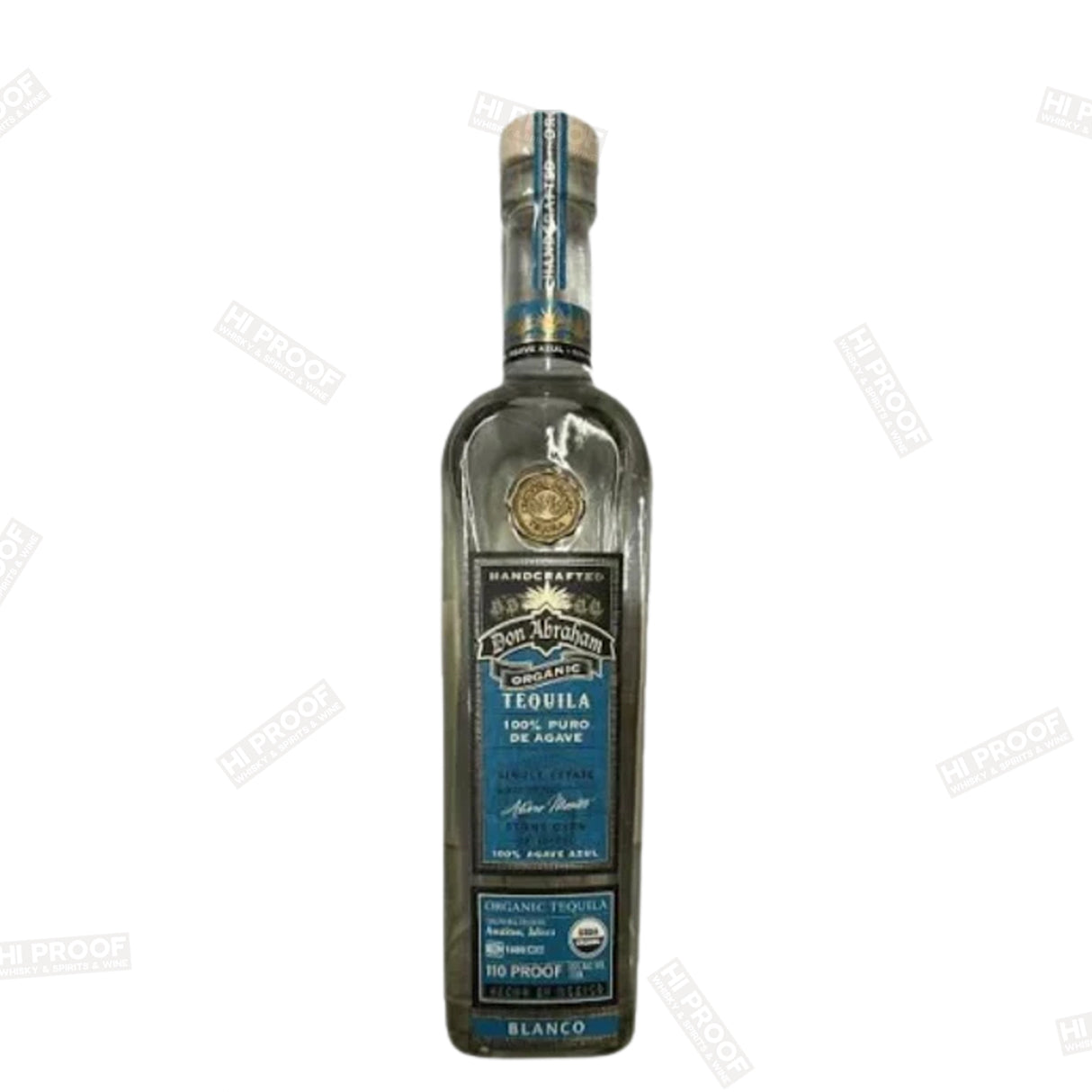 DON ABRAHAM TEQUILA STILL STRENGTH BLANCO ORGANIC 110 POOF 750ML