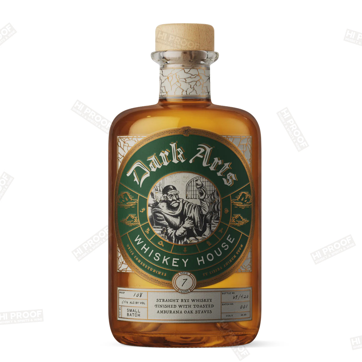 Dark Arts Amburana Oak Stave Finished, Small Batch Rye 108 Proof 750ml