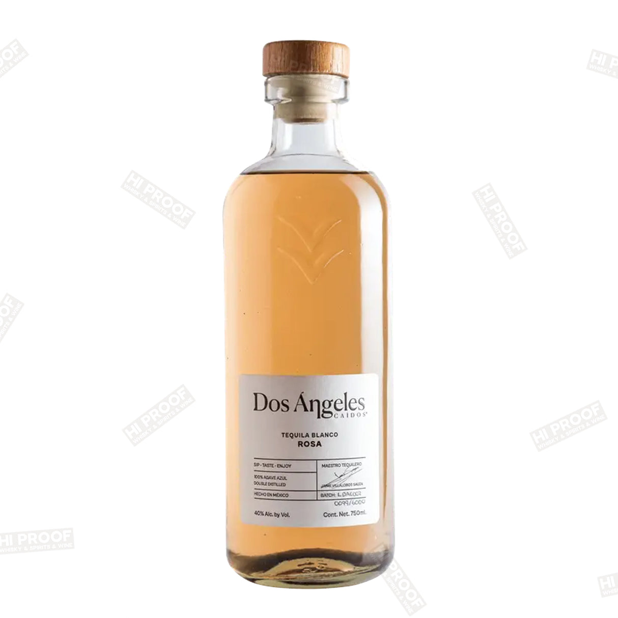 Dos Angeles Caidos Tequila Blanco Rosa 750ml