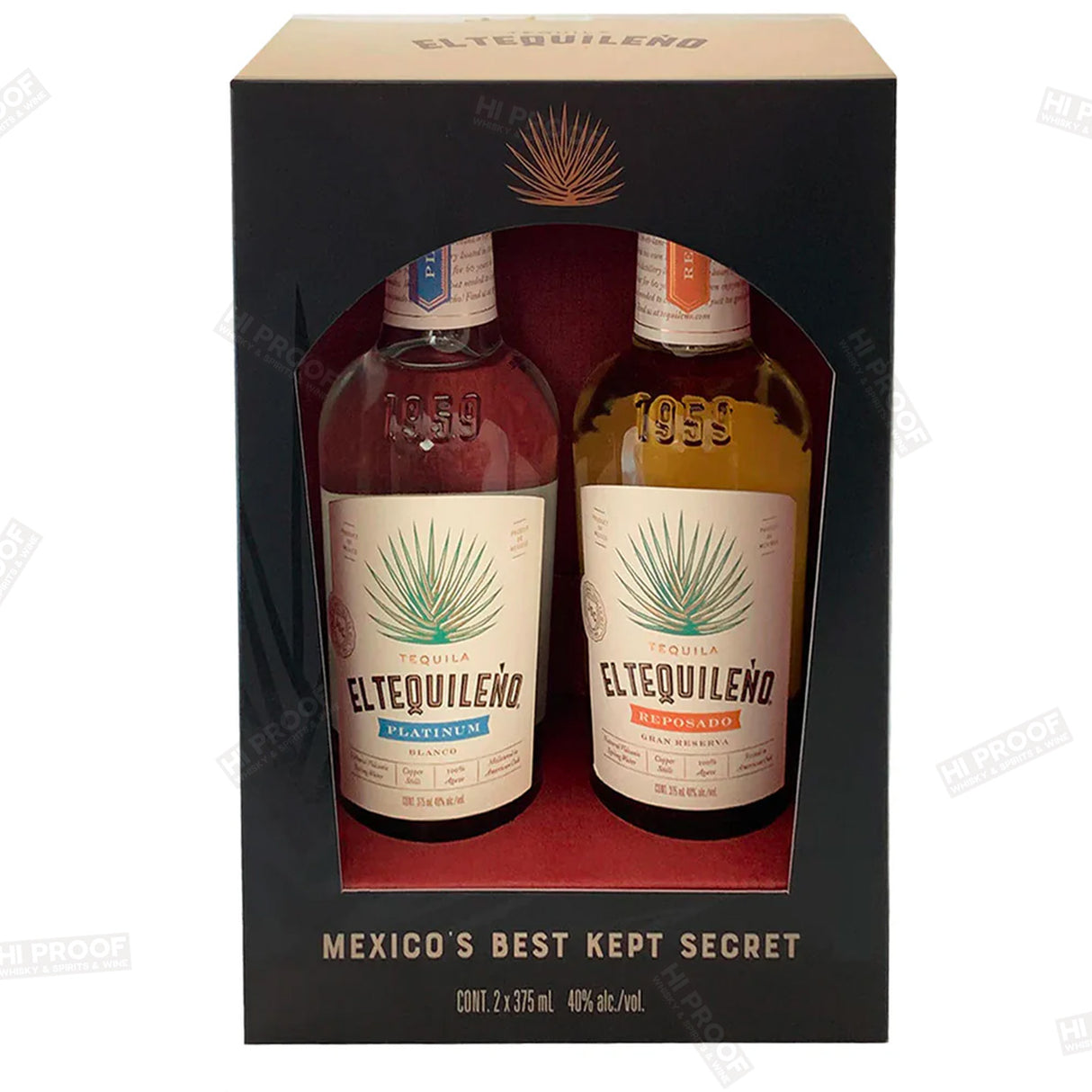 El Tequileno Platinum - Reposado Dual Gift Pack Tequila