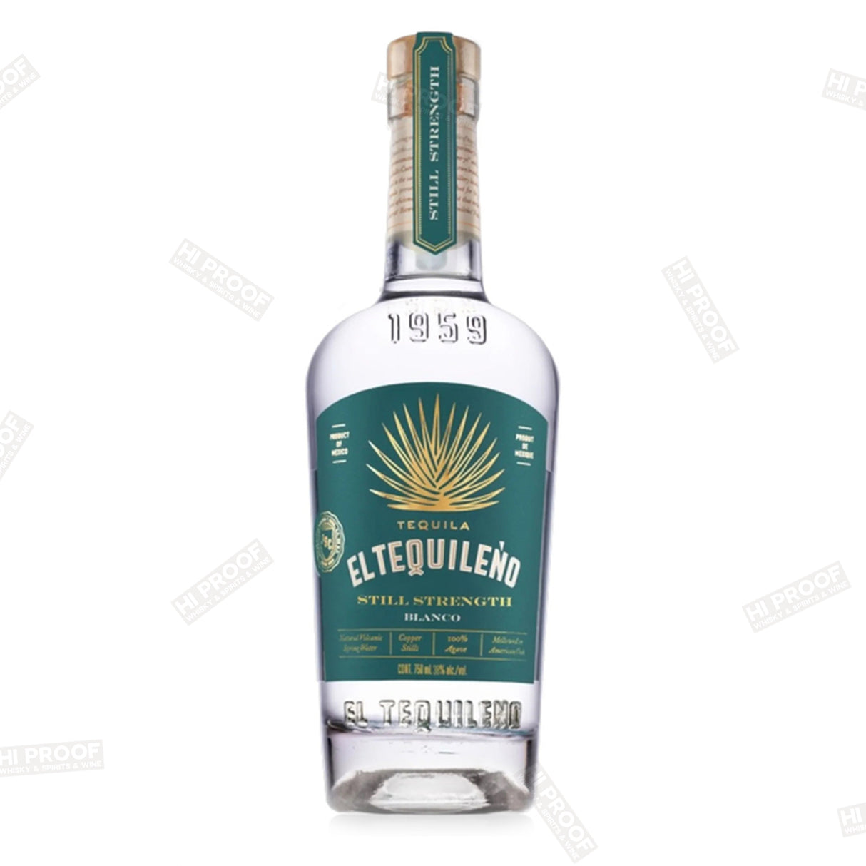 El Tequileno Tequila Blanco Still Strength 750 ml 100 proof