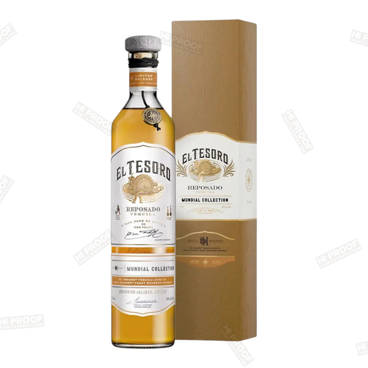 El Tesoro Mundial Reposado Basil Hayden Toast Edition Tequila 750ml