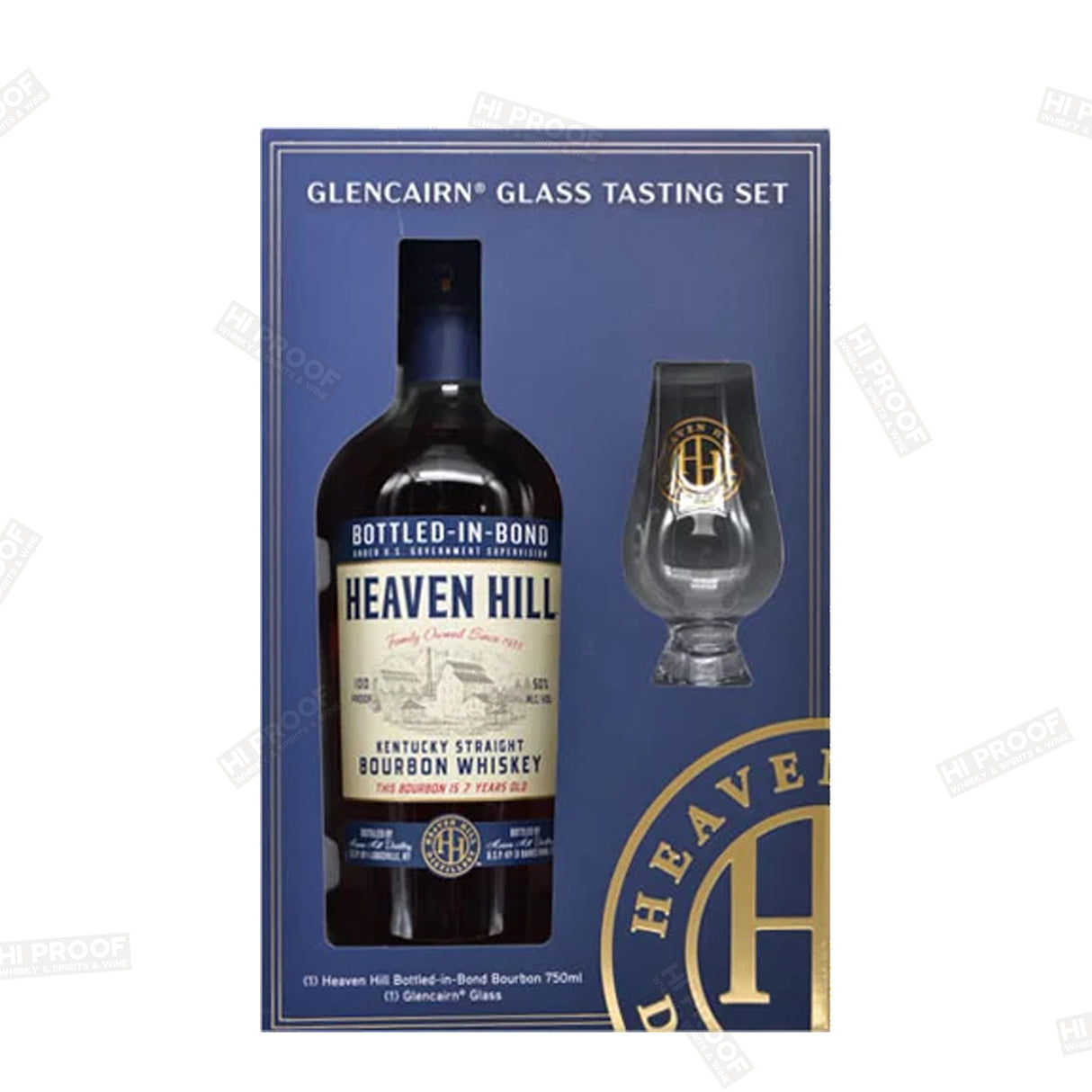 Heaven Hill Bottled in Bond Glencairn Glass Testing set 750ml