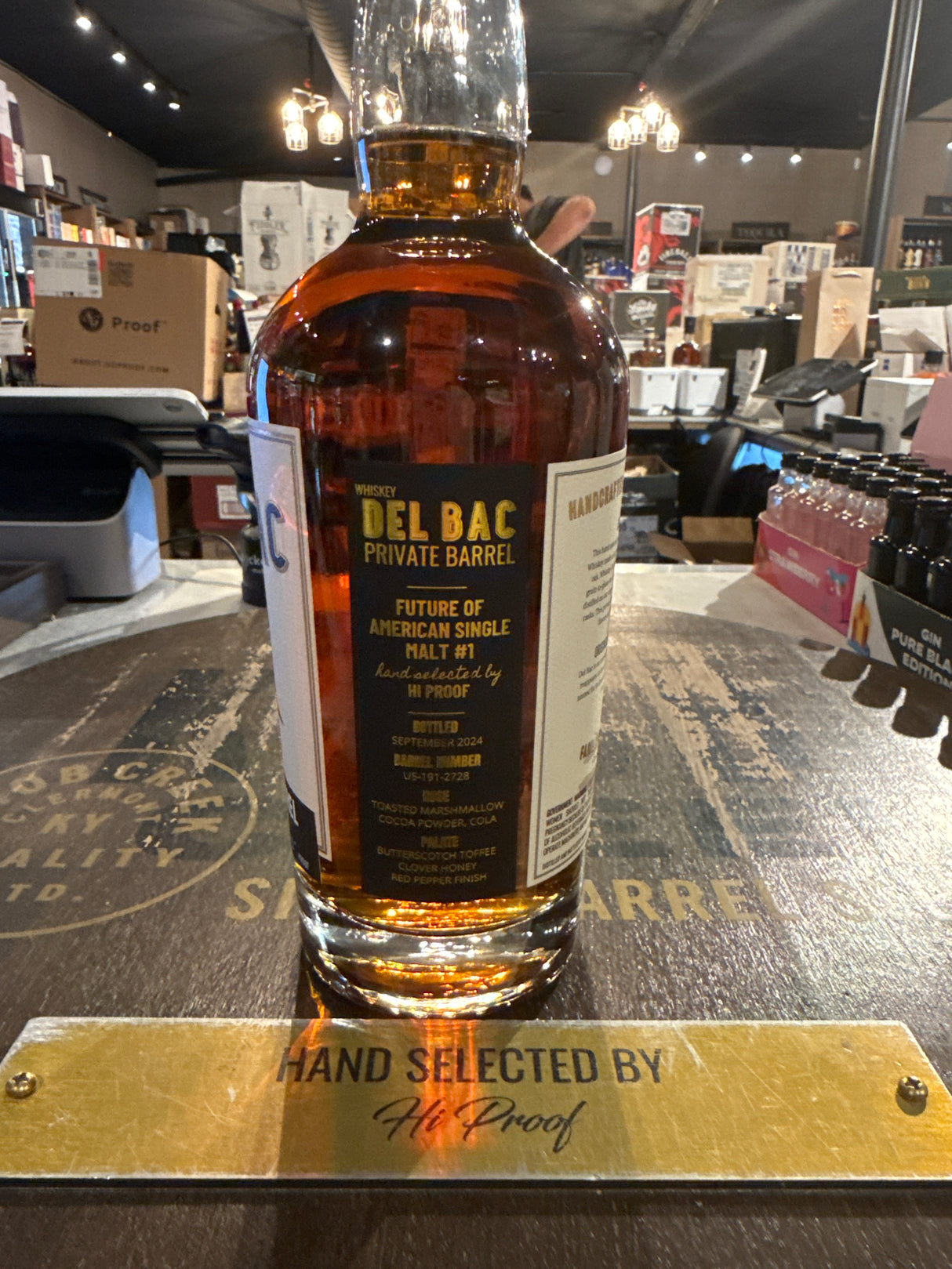 Del Bac Whiskey Classic Single Cask 111 PROOF 750ML