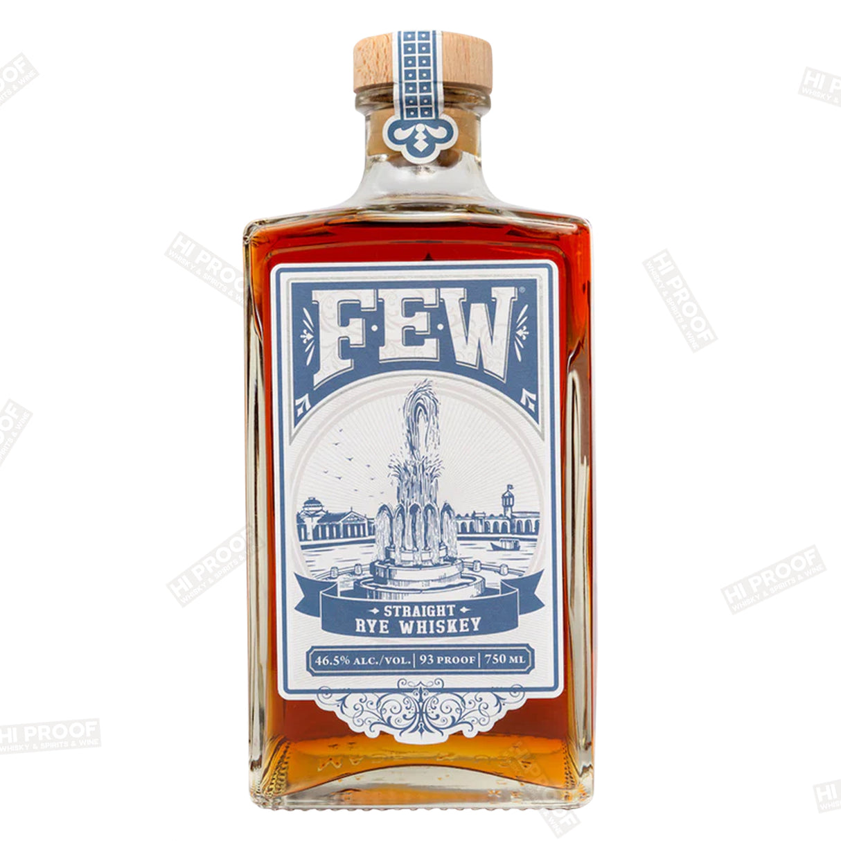 FEW SPIRITS RYE STRAIGHT WHISKY 93 PROOF 750ML