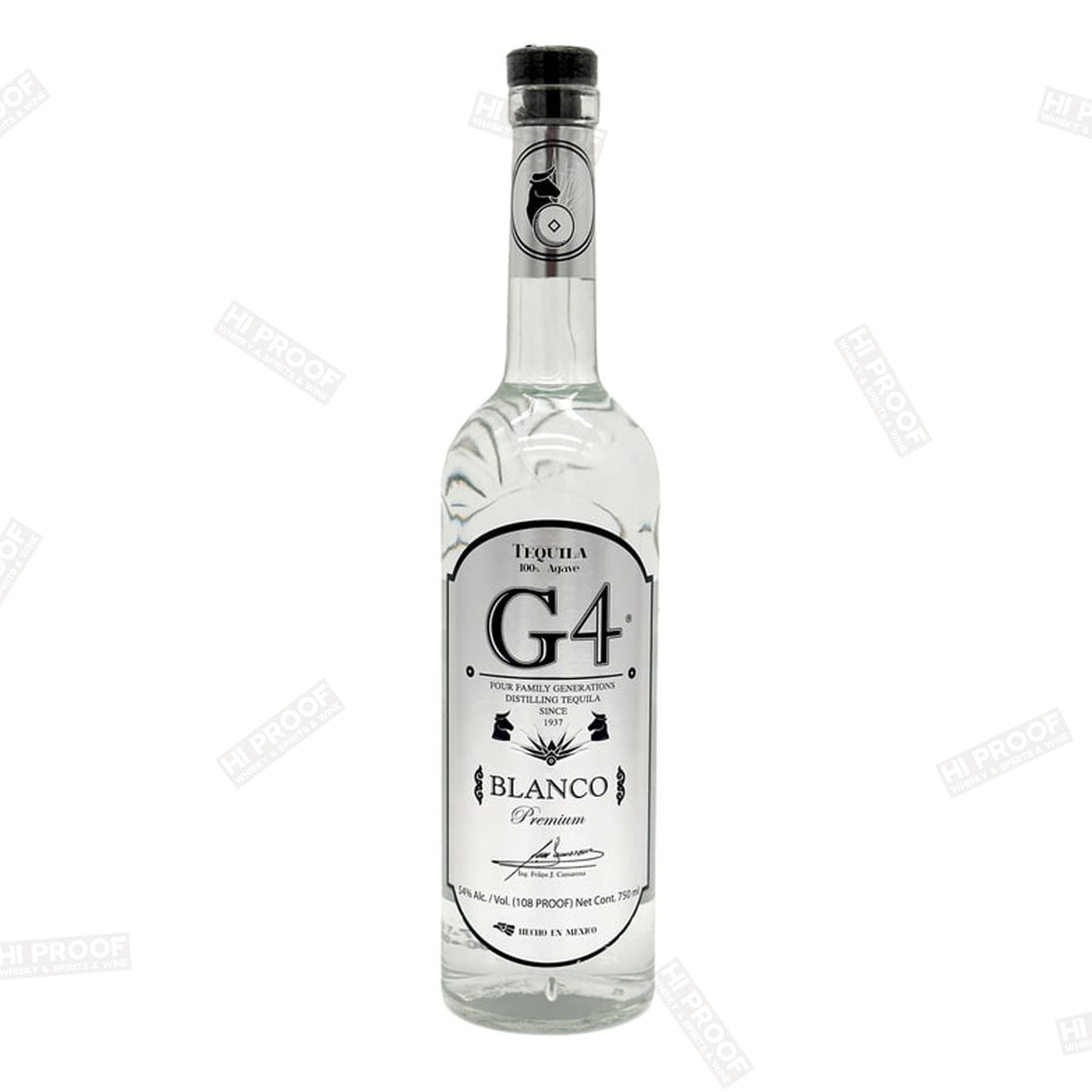 G4 Tequila Blanco High Proof  108 750ml