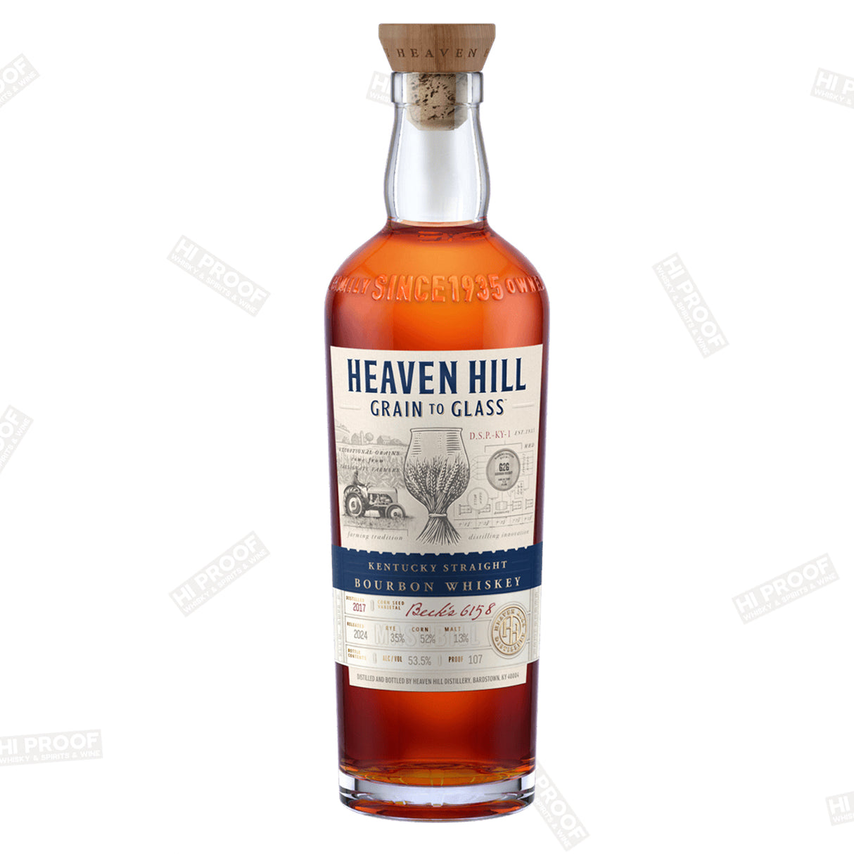 HEAVEN HILL GRAIN TO GLASS KENTUCKY STRAIGHT BOURBON WHISKEY 700ml