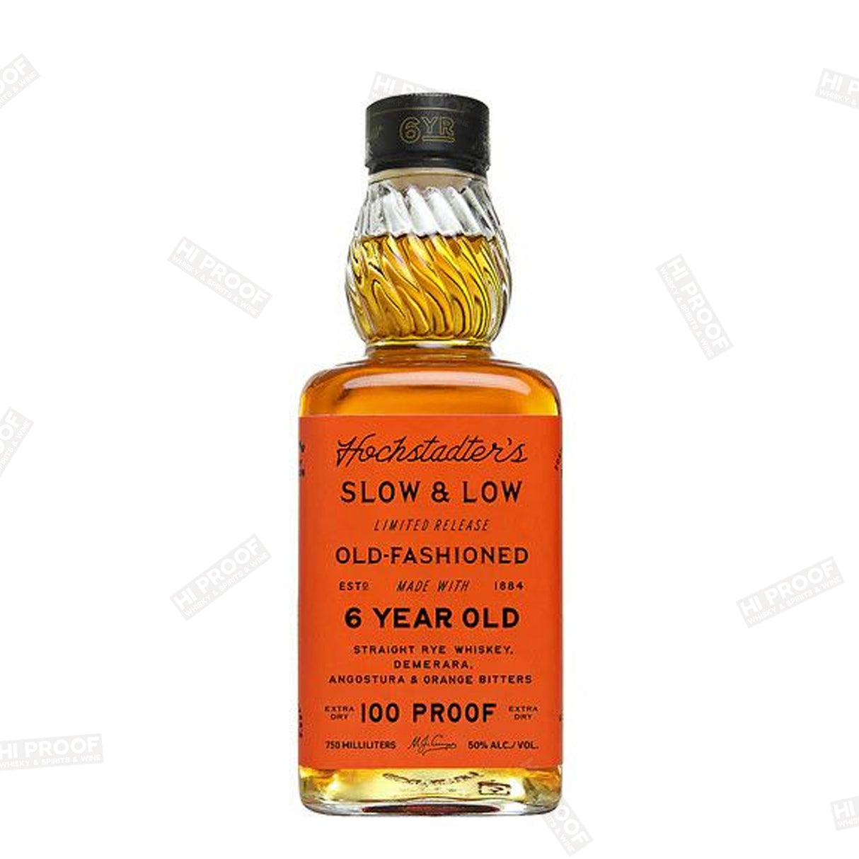 Hochstadter's Slow & Low Old Fashioned Straight Rye 6 Year 750ml