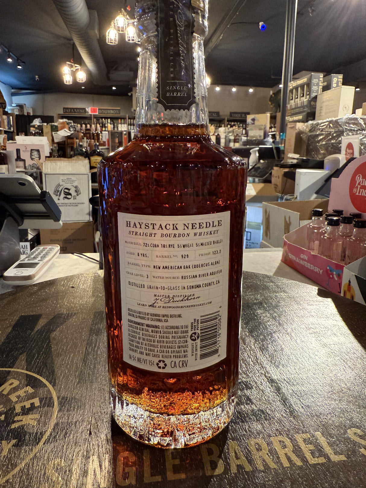 Redwood Empire 8 Year Old "Haystack Needle" Straight Bourbon Whisky 123.2 Proof 750ml four grain