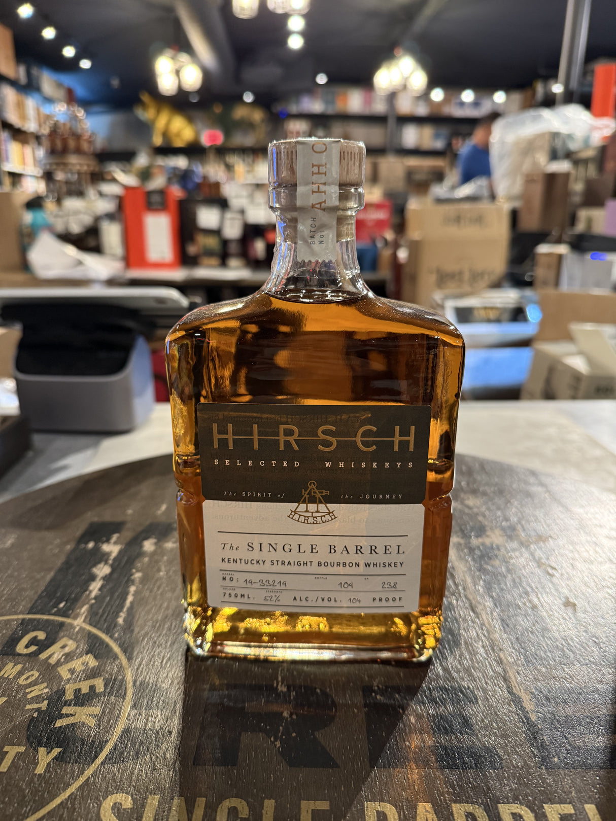 Hirsch Single Barrel Batch#19-333219 104 Proof 750ml