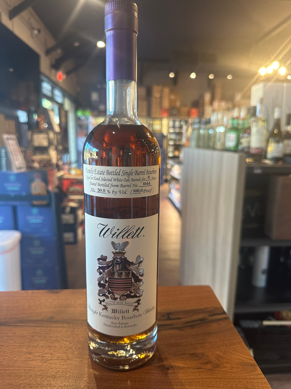 Willett Family Estate 11 Year Single Barrel Bourbon # 1044  100.0 proof