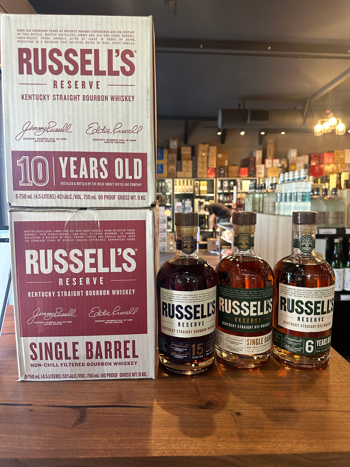 RUSSELL 15 YEARS BUNDLE (TOTAL 15 BOTTLES) STORE PICK UP ONLY