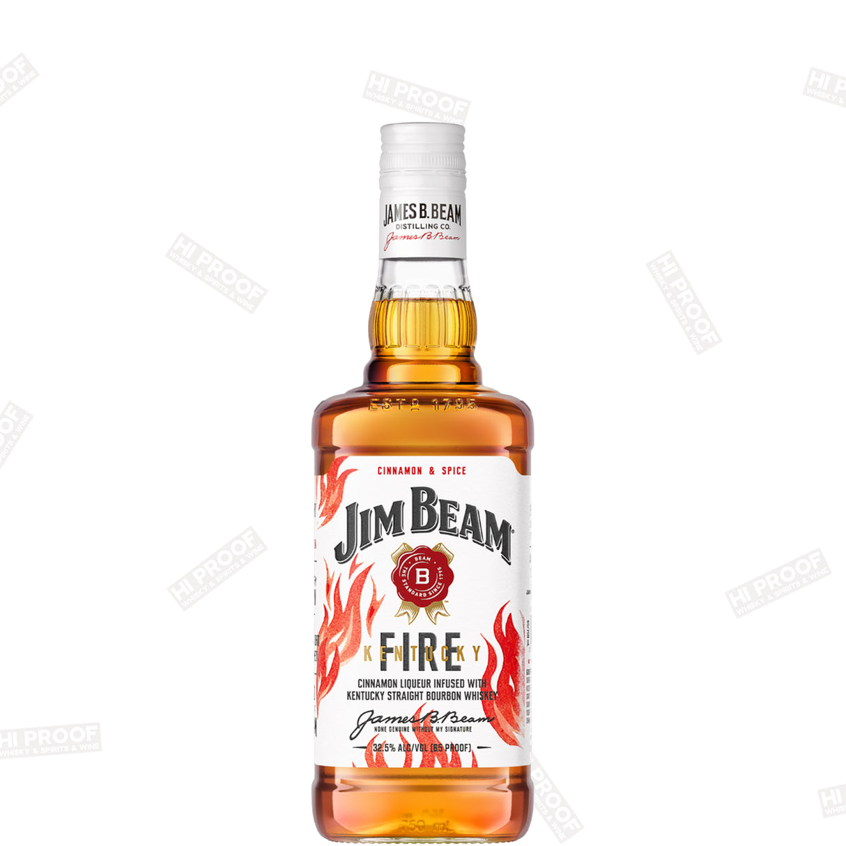 Jim Beam Kentucky Fire: Cinnamon Bourbon Whiskey 750 ml