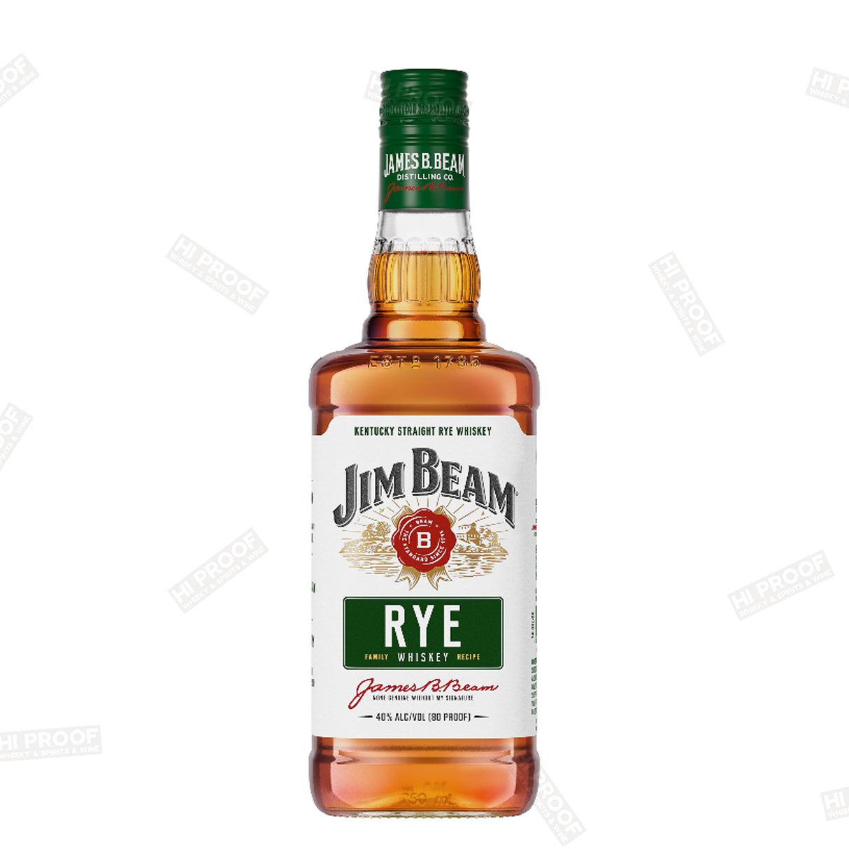 Jim Beam Rye Whiskey 80Proof 750ml