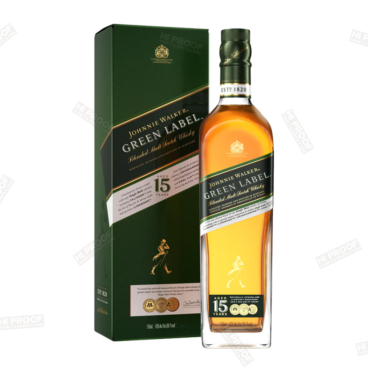 Johnnie Walker Green Label 15 Years Scotch 750ml