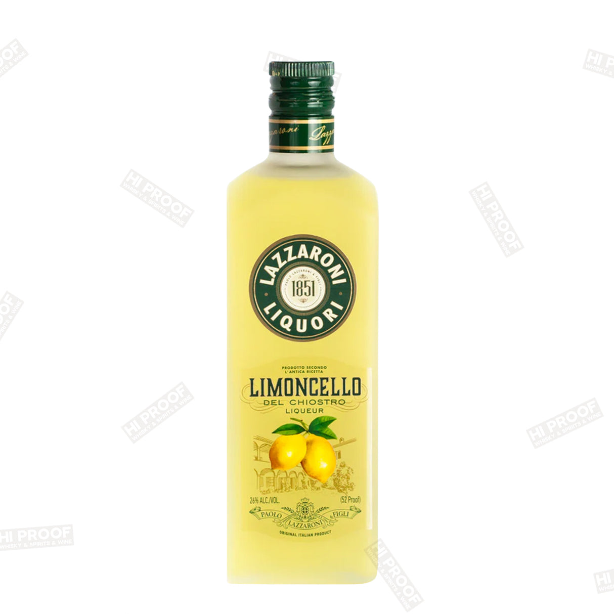 Lazzaroni Limoncello Liqueur 750ml (52 Proof)