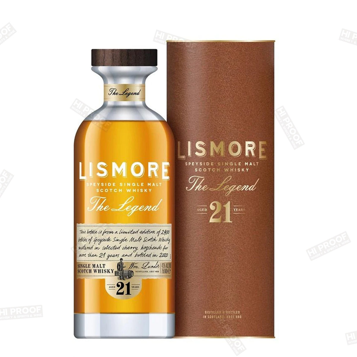 Lismore "The Legend" 21 Year Old Speyside Single Malt Scotch Whisky