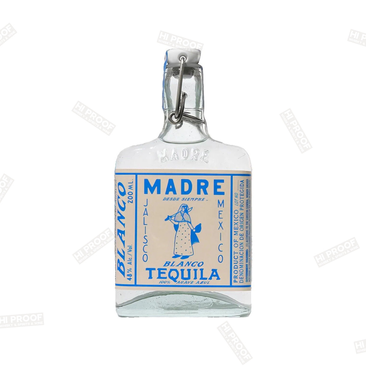 Madre Blanco Tequila Flask 200ml