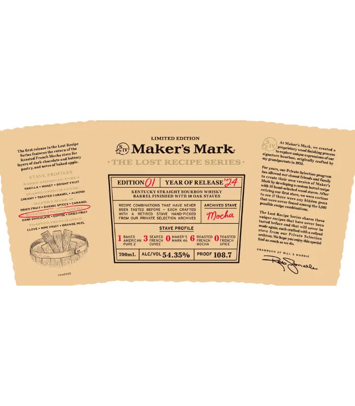 Maker's Mark The Lost Recipe Series Edition 01