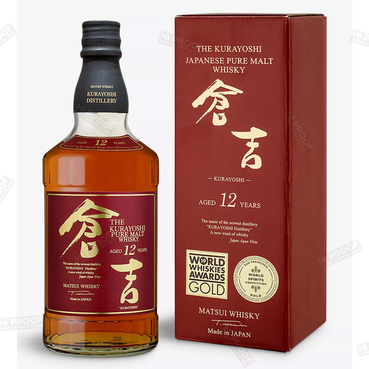 Matsui The Kurayoshi 12 year old pure malt Japanese whisky 700ml