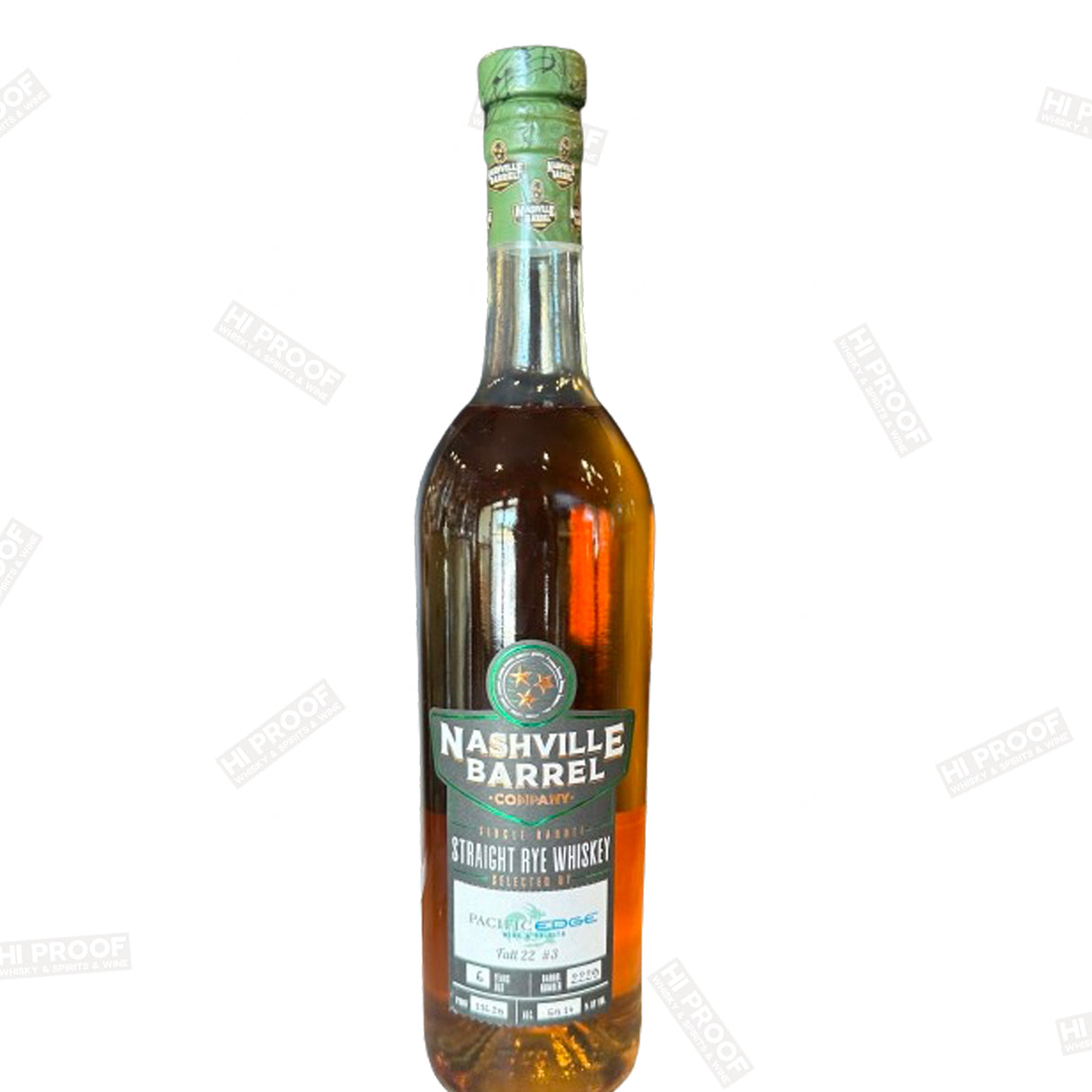 Nashville Barrel Company 6 year old Straight Rye Whisky 750ml