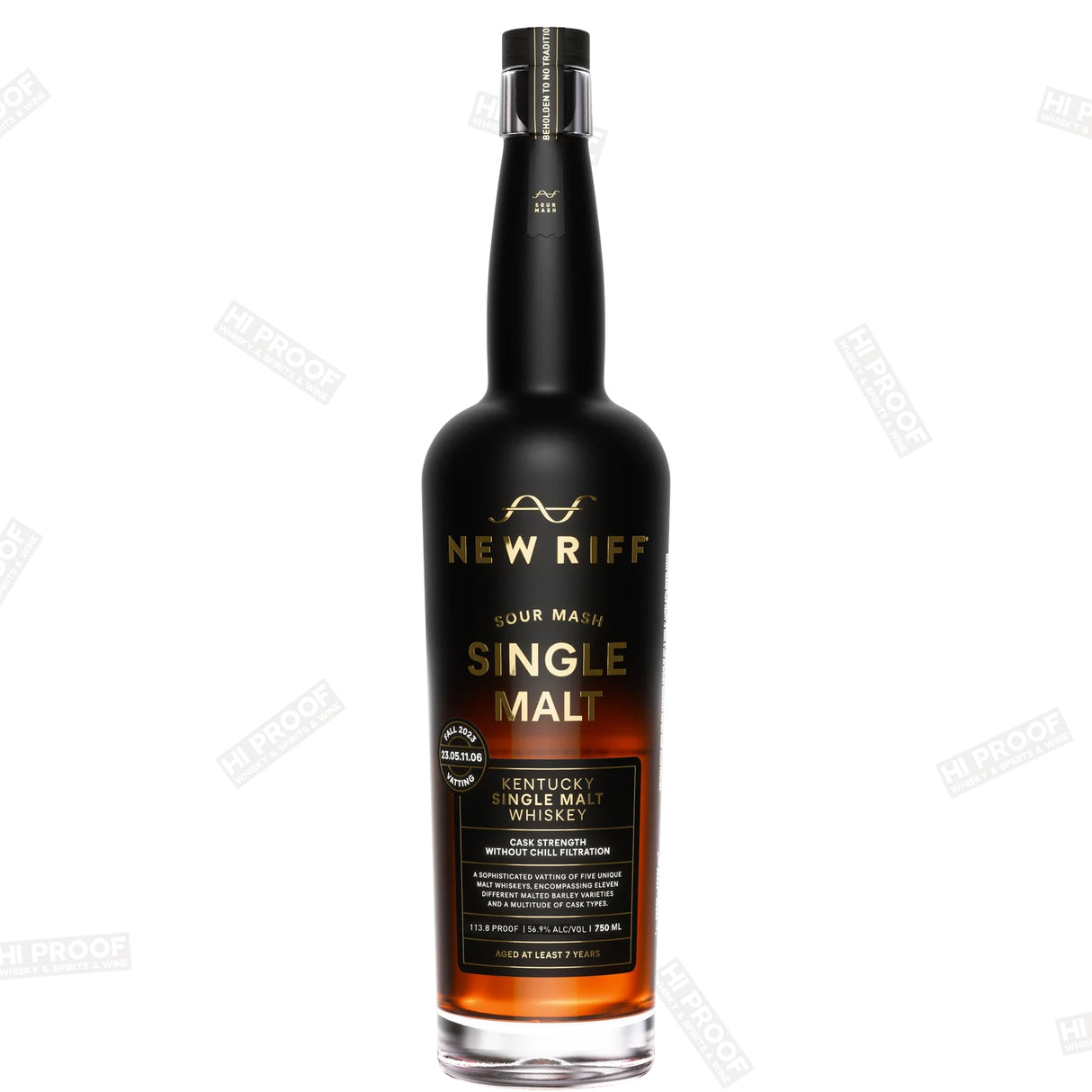 New Riff Sour Mash Single Malt Whiskey 750ml