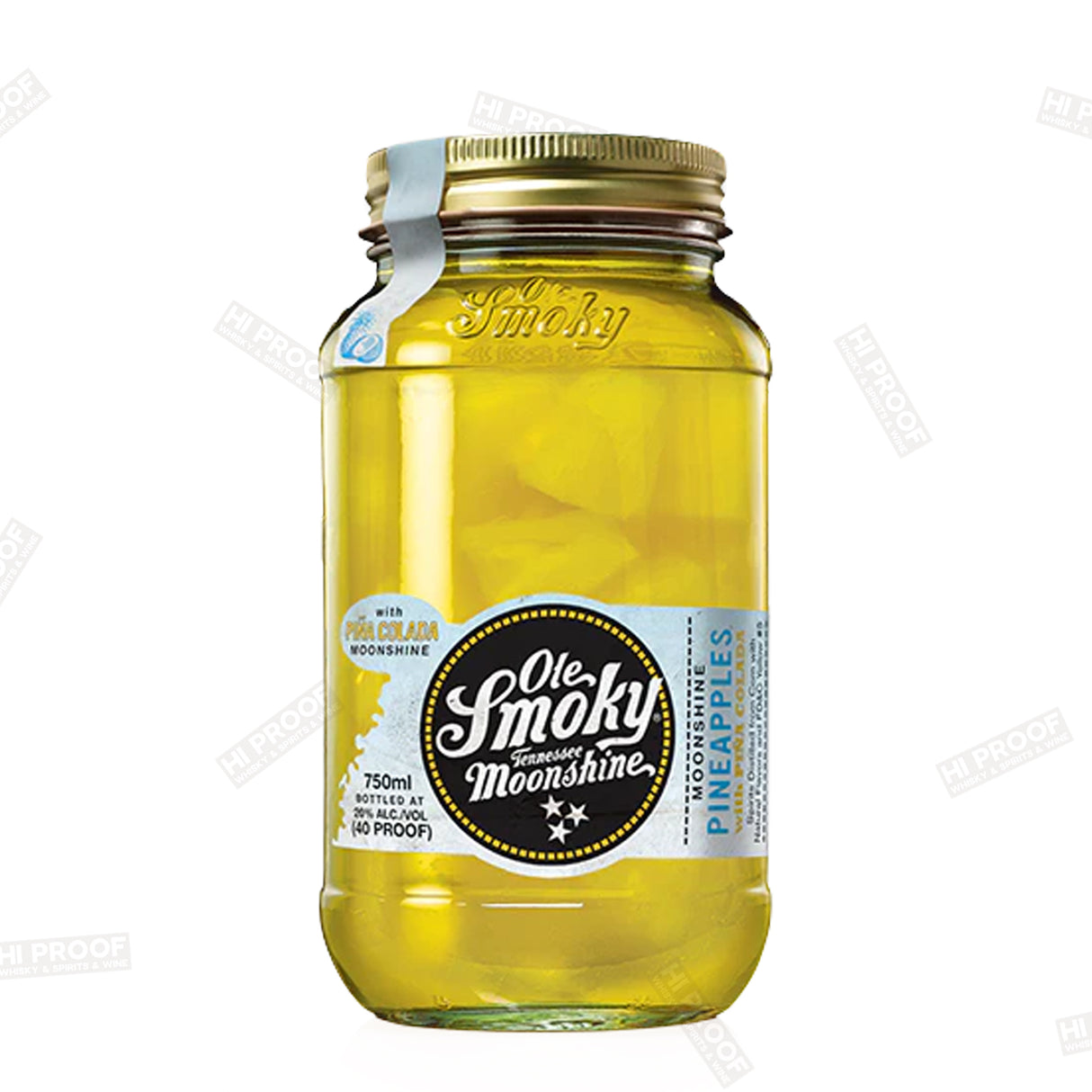 OLE SMOKY MOONSHINE PINEAPPLES WITH PINA COLADA 750ML