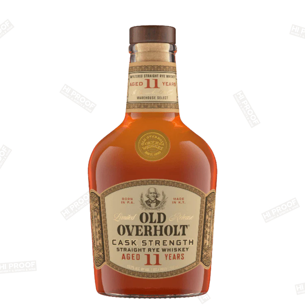 Old Overholt 11 Year Cask Strength Rye Whiskey 750ml