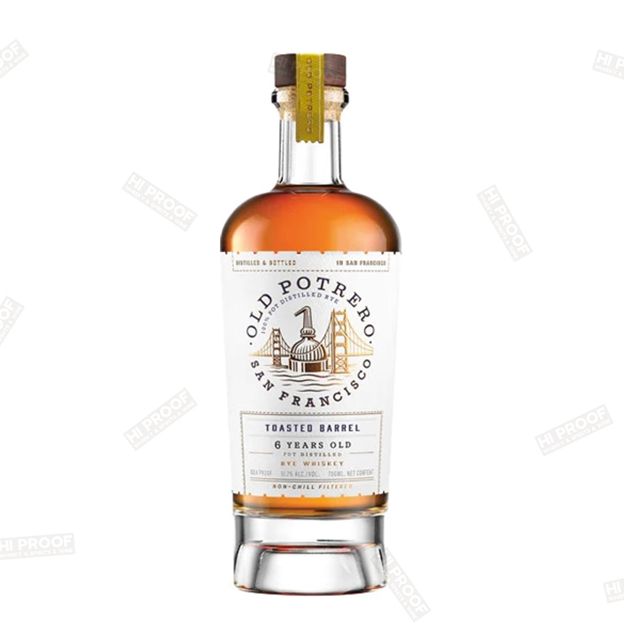 Old Potrero Toasted Barrel Straight Rye Whiskey 6 Year Old 700ml