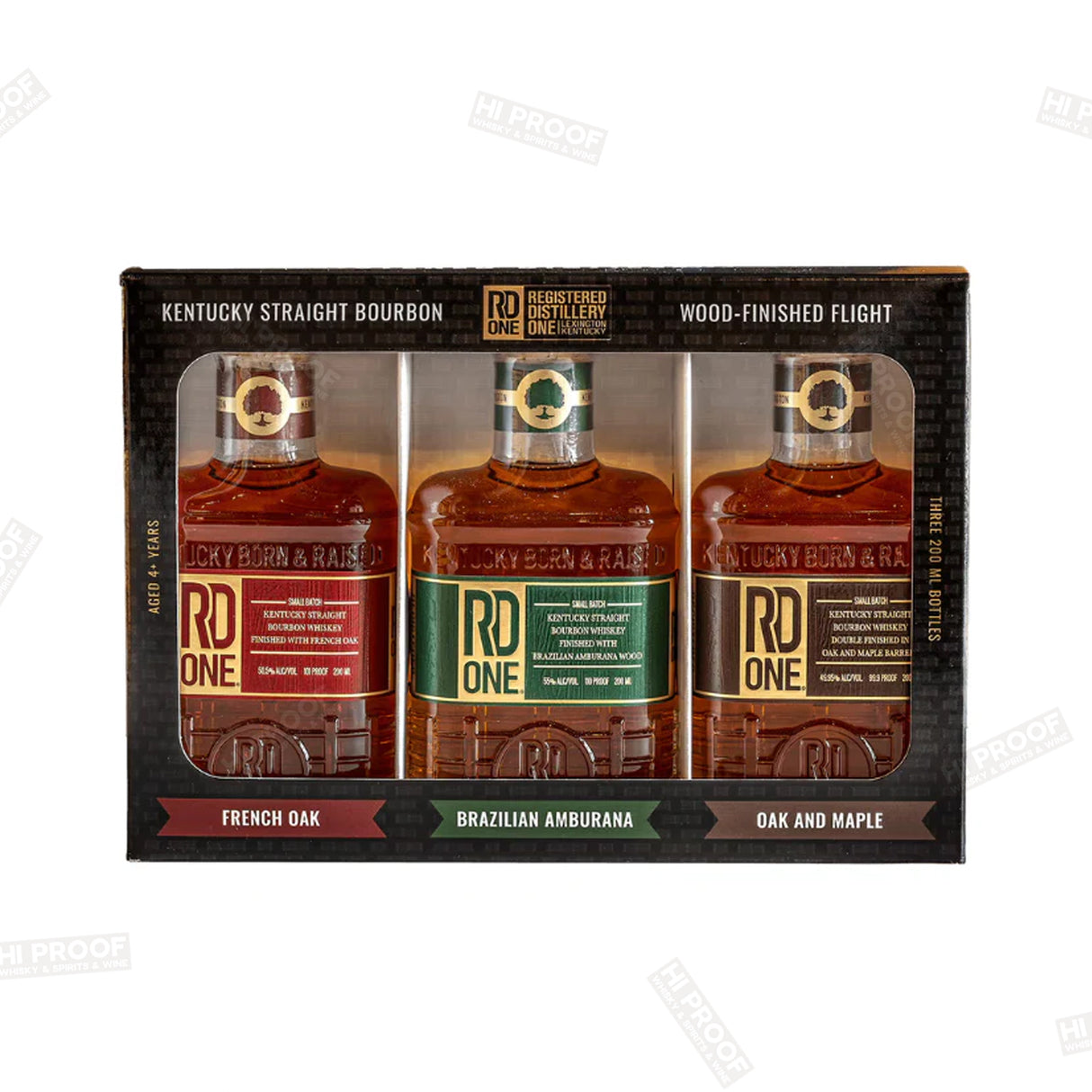 RD One Kentucky Straight Bourbon Wood-Finished Flight Tasting Set 200mL