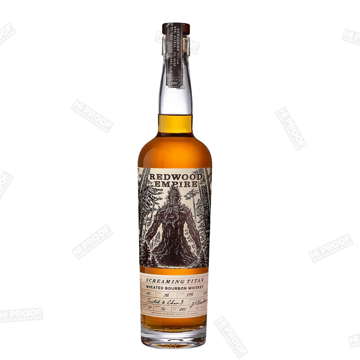 REDWOOD EMPIRE SCREAMING TITAN WHEATED BOURBON WHISKEY 750ml Batch 2