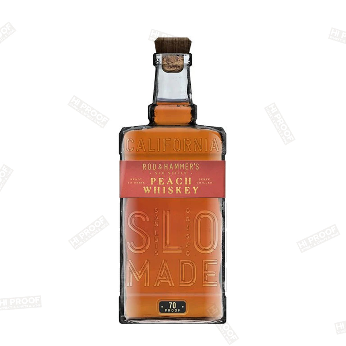 Rod & Hammer's Peach Flavored California Whiskey 70 Proof 750ml