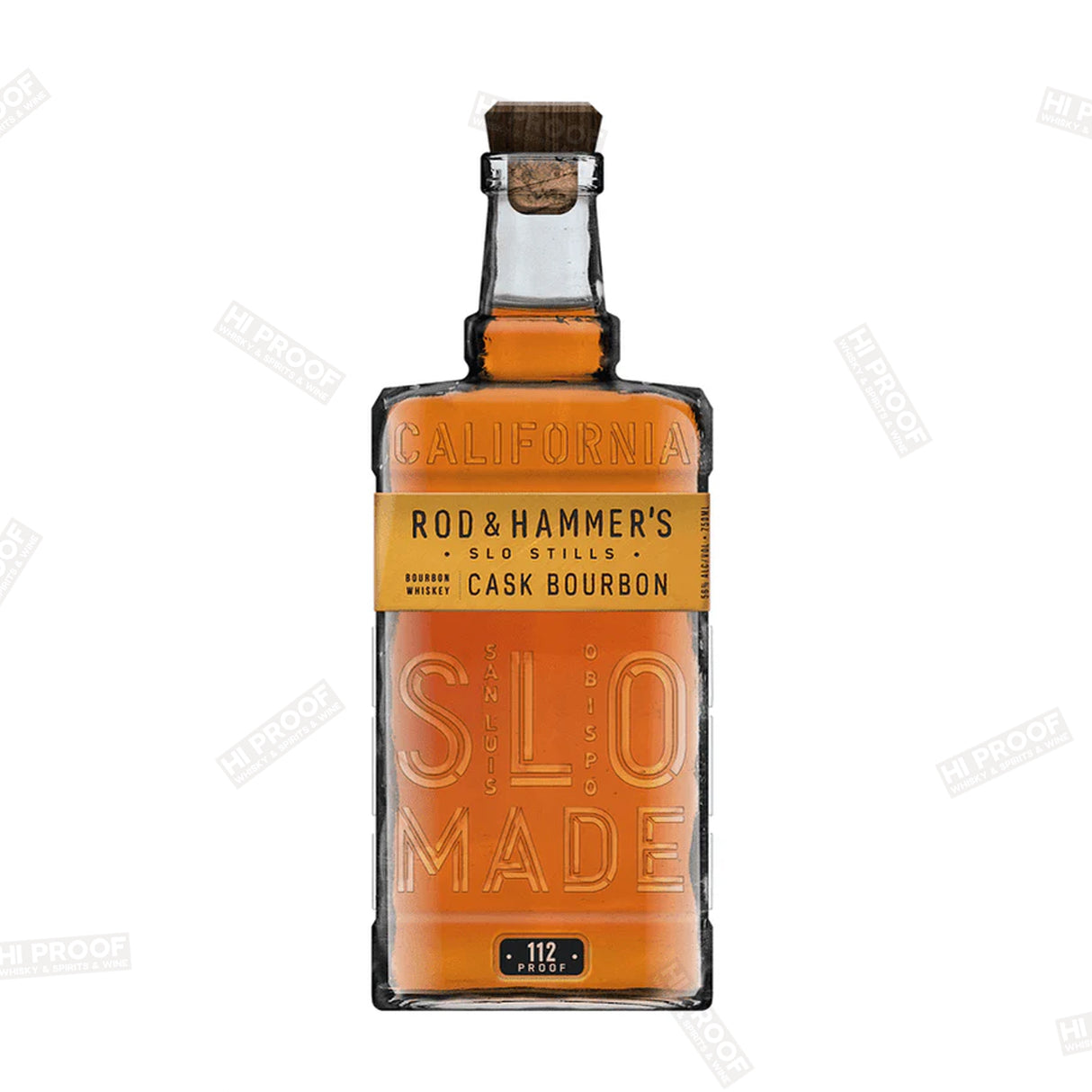 Rod & Hammer's SLO Stills Cask Strength Bourbon Whiskey 112 Proof 750ml