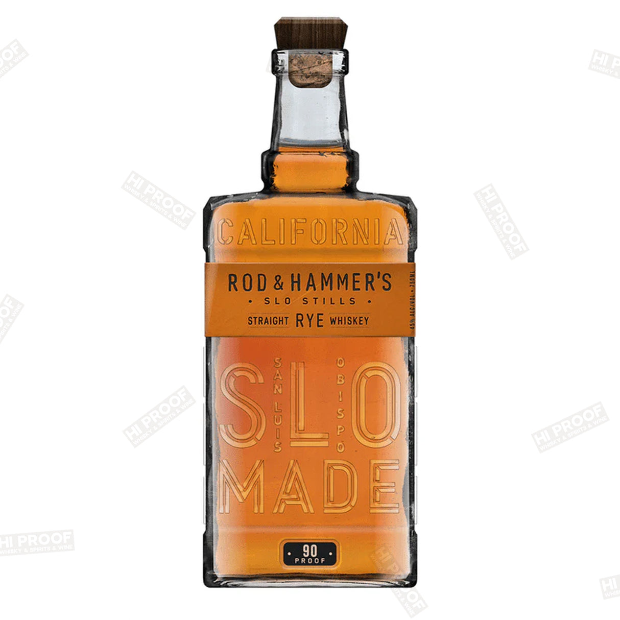 Rod & Hammer's SLO Stills Straight Rye Whiskey 90 Proof 750ml