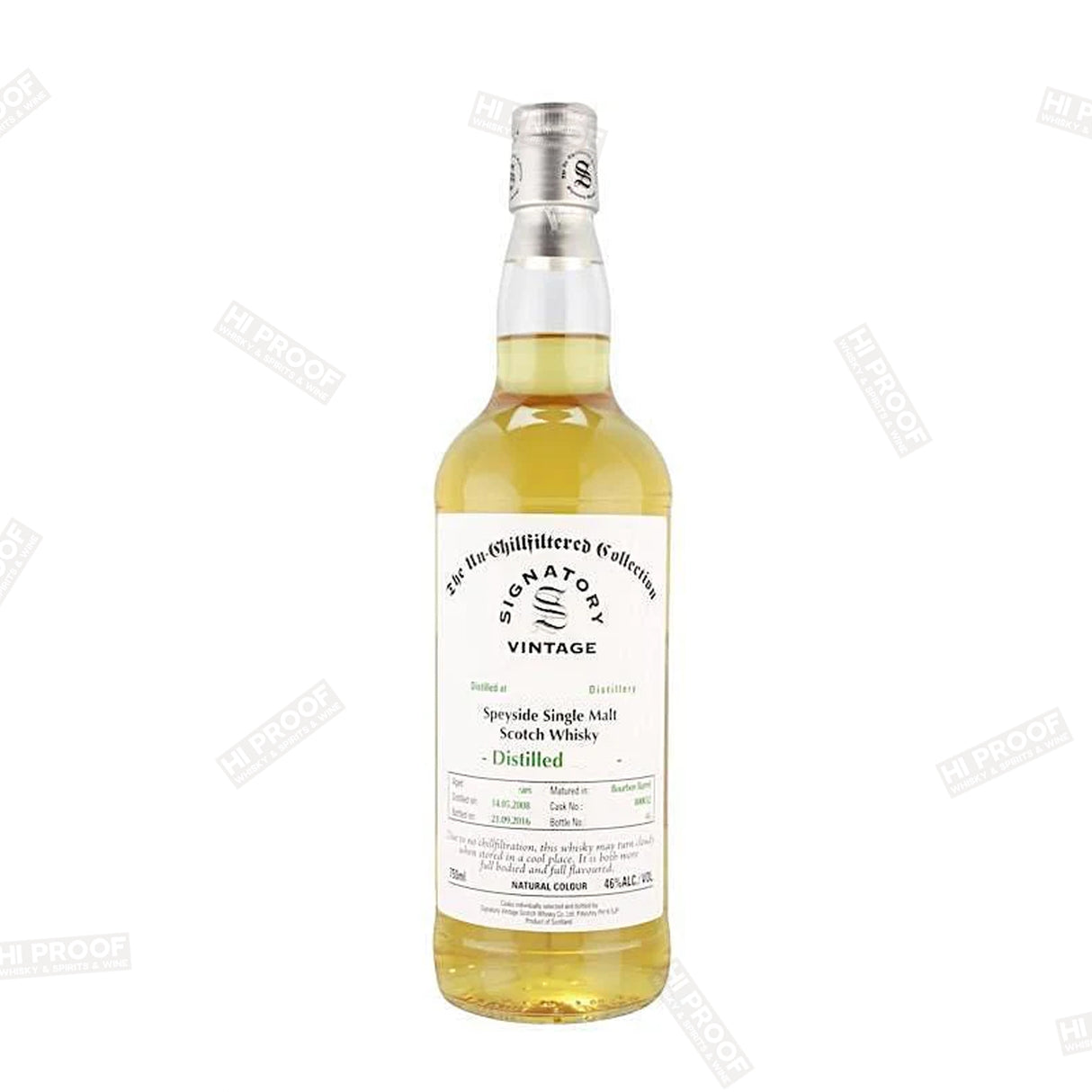 Signatory Mannochmore 2008 11 Year Old Single Barrel Single Malt Whisky 750ml