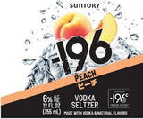 196 Vodka Cocktail Seltzer Peach  4/Pk 355ml