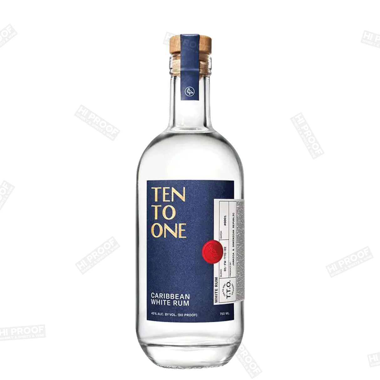 Ten To One Caribbean White Rum 750ml