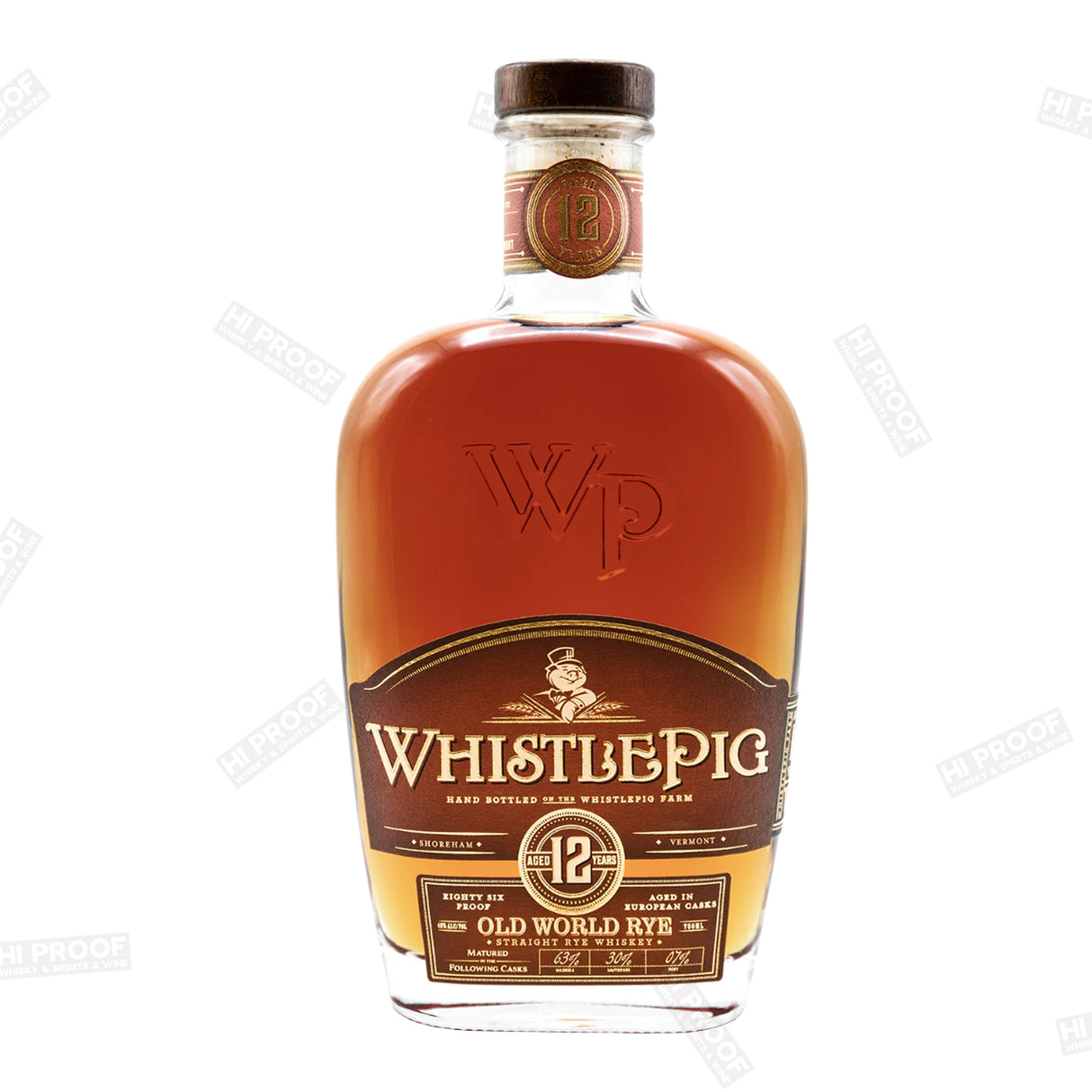 WhistlePig Old World Series Cask Finish 12 Years Old Straight Rye Whiskey