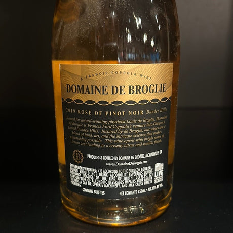 2019 DOMAINE BROGLIE ROSE PINOT NOIR - Hi Proof -  DOM BROGLIE