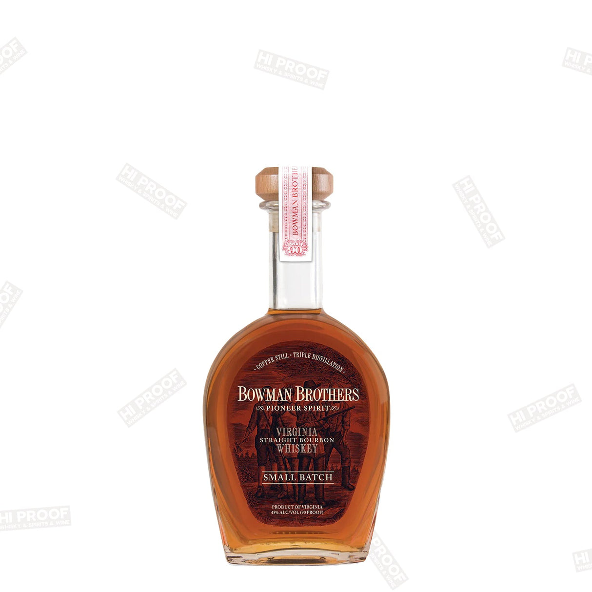 BOWMAN BROTHERS BOURBON SMALL BATCH 90PF 750ML - Hi Proof - Bowman