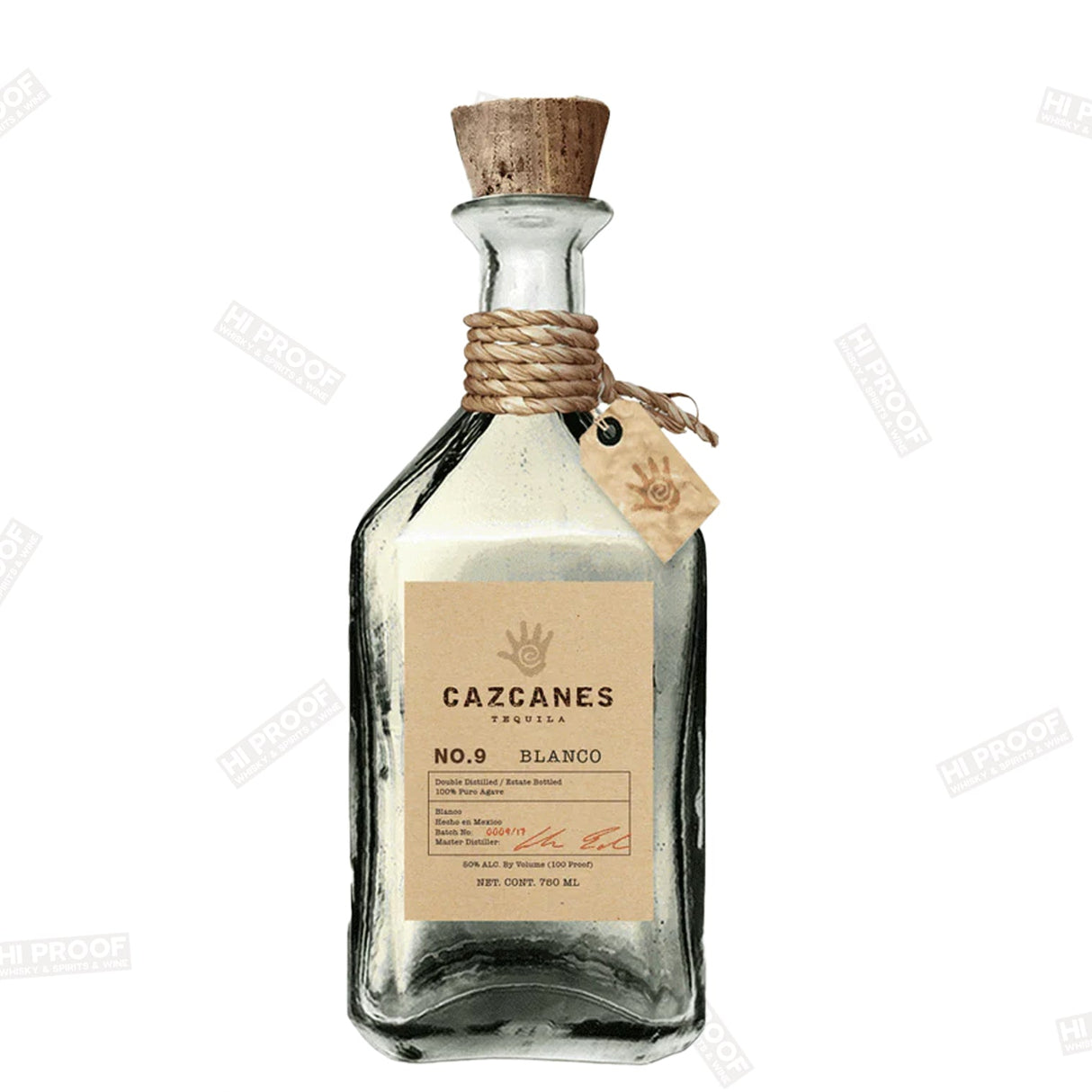 Cazcanes No 9 Blanco Tequila 750ml - Hi Proof - Cazcanes