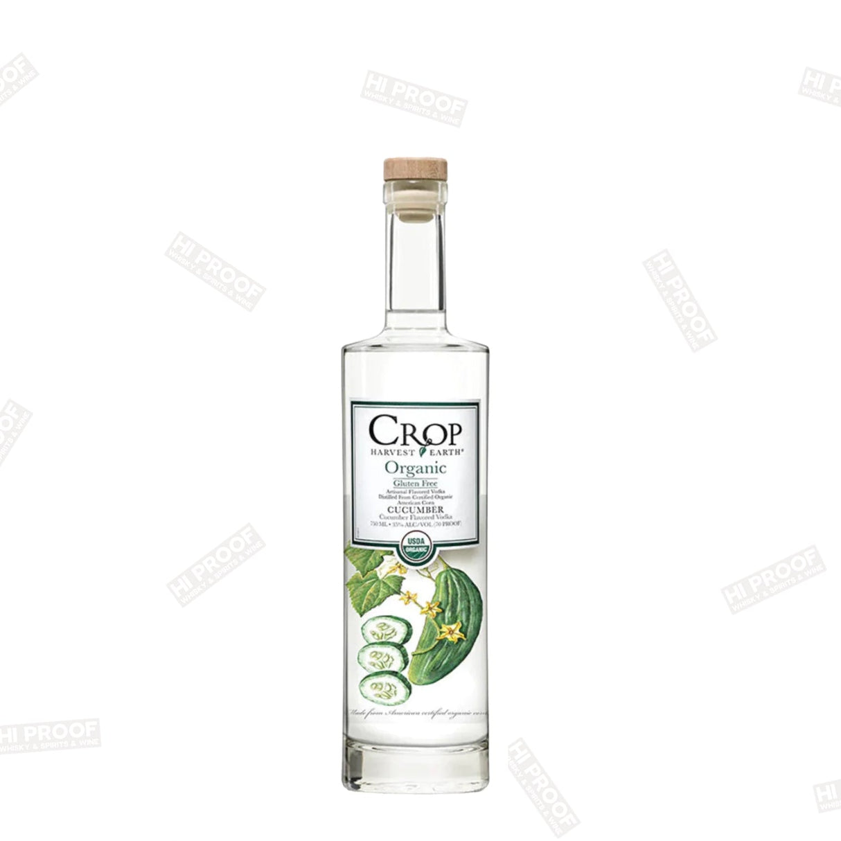 Crop Organic Cucumber Vodka 750ml - Hi Proof - crop harvest